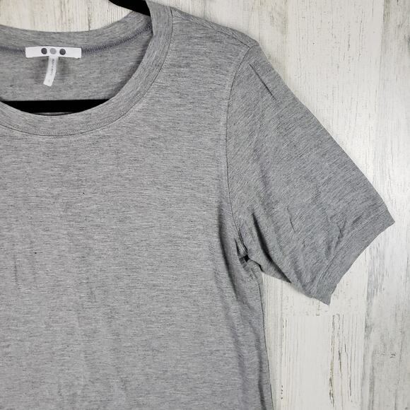 NWOT 3 Dot Heathered Grey Short Sleeve T-Shirt Women's Size Small - Picture 3 of 8